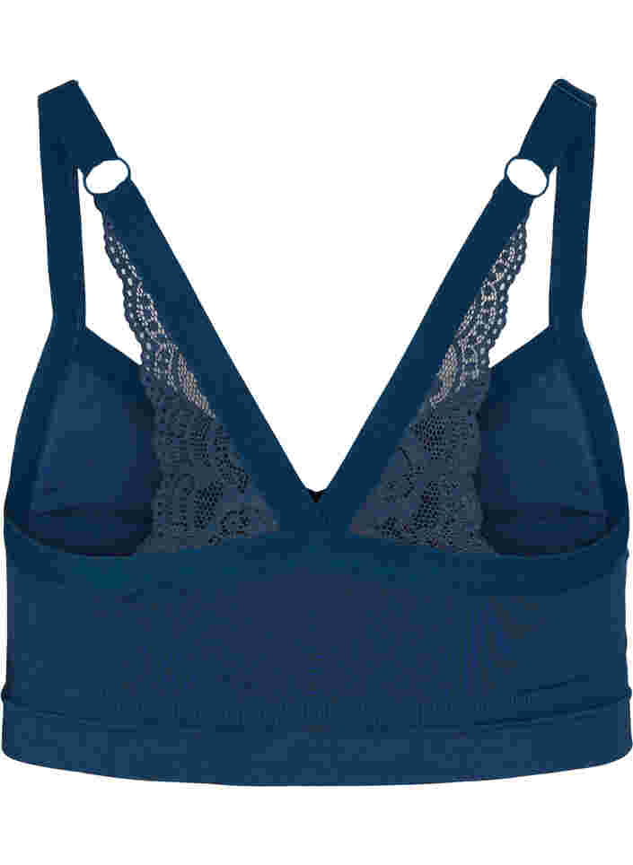 Pehmeät rintaliivit pitsiselällä, Blue Wing Teal, Packshot image number 1