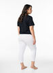 3/4-pituiset viskoosileggingsit, Valkoinen, Model image number 2