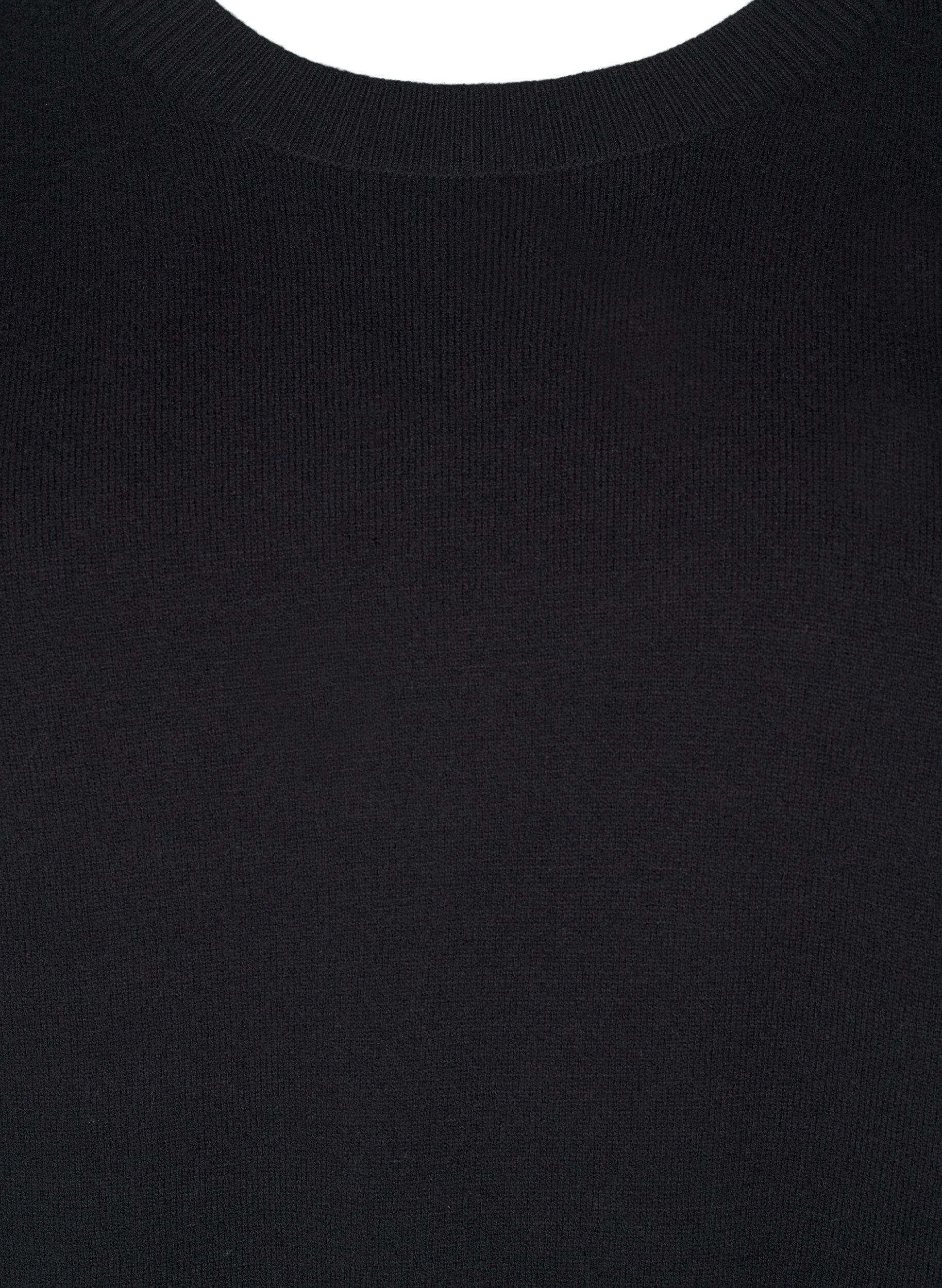 Zizzi FLASH &ndash; Neulepusero, jossa on py&ouml;re&auml; p&auml;&auml;ntie, Musta, Packshot image number 2