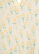 Lyhyt A-linjainen mekko puuvillamusliinista, Keltainen, Packshot image number 2