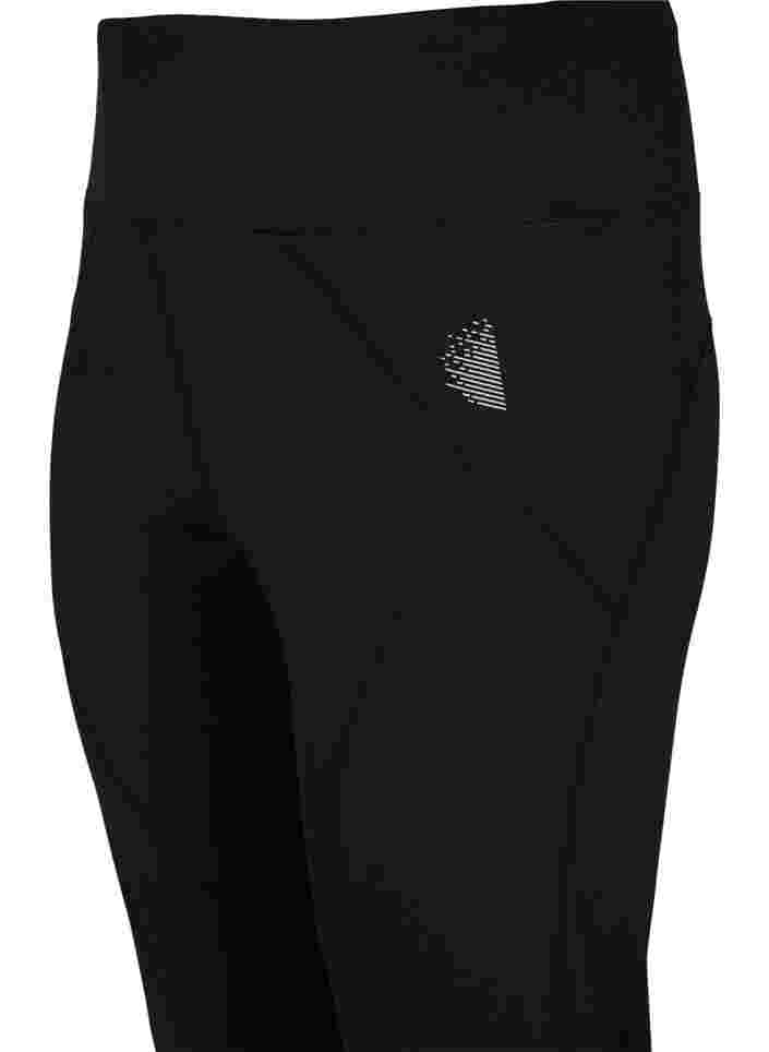 Treenitrikoot heijastimilla ja fleecevuorella, Black, Packshot image number 2