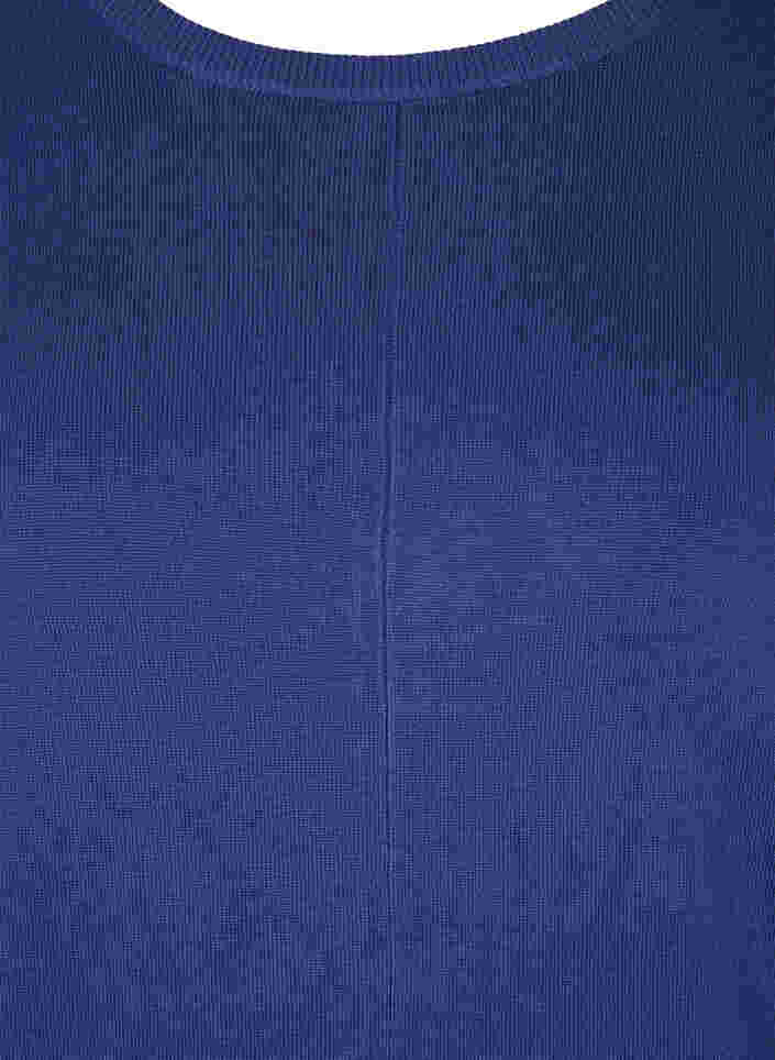 Neuletunika viskoosisekoitteesta, Deep Cobalt, Packshot image number 2