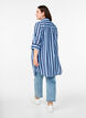 Lyhyt mekko kauluksella ja rintataskulla, Sininen, Model image number 2