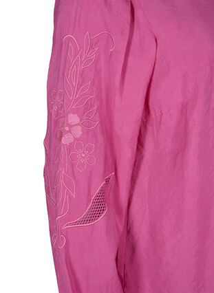 Tencel ™ -modaalista valmistettu pusero kirjotuilla yksityiskohdilla., Phlox Pink, Packshot image number 3