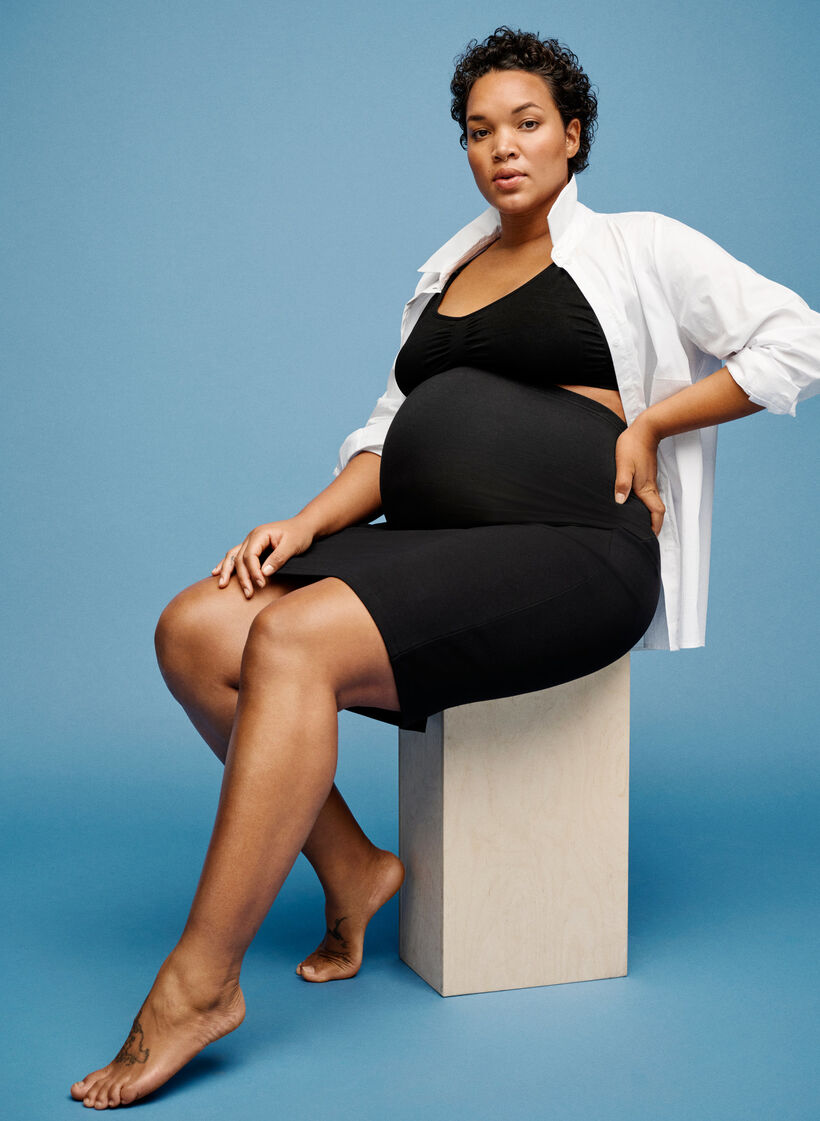 Tyköistuva äitiyshame, Black, Image image number 0