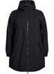 Kevyt topattu parka hupulla, Musta, Packshot image number 0