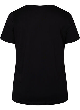 Lyhythihainen puuvillainen t-paita painatuksella, Black Love, Packshot image number 1