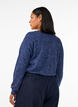 Jerseypusero V-p&auml;&auml;ntiell&auml; ja pitk&auml;t hihat, Sininen, Model image number 2