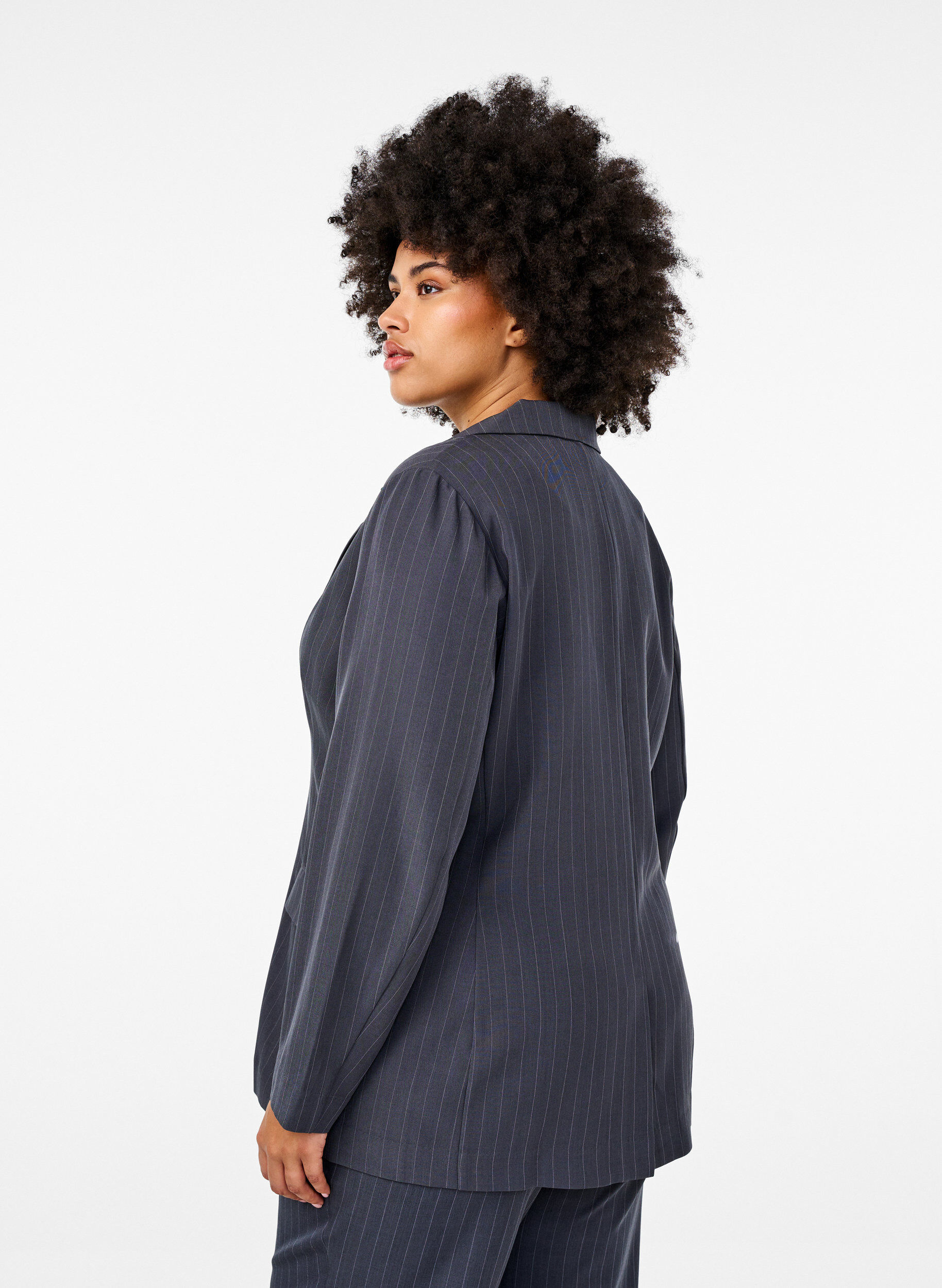 Zizzi Bleiseri taskuilla ja halkiolla, Harmaa, Model image number 2