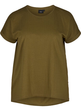 T-paita puuvillasekoitteesta, Dark Olive Mel., Packshot image number 0