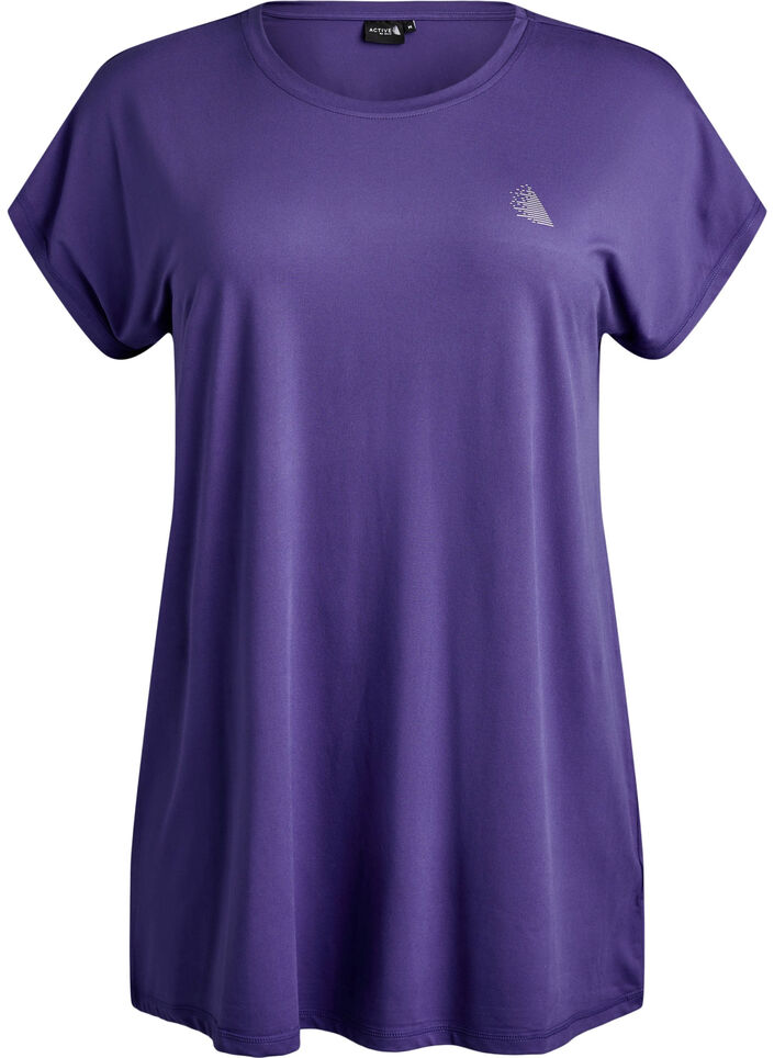 Pitk&auml; treenipaita, Violetti, Packshot image number 0