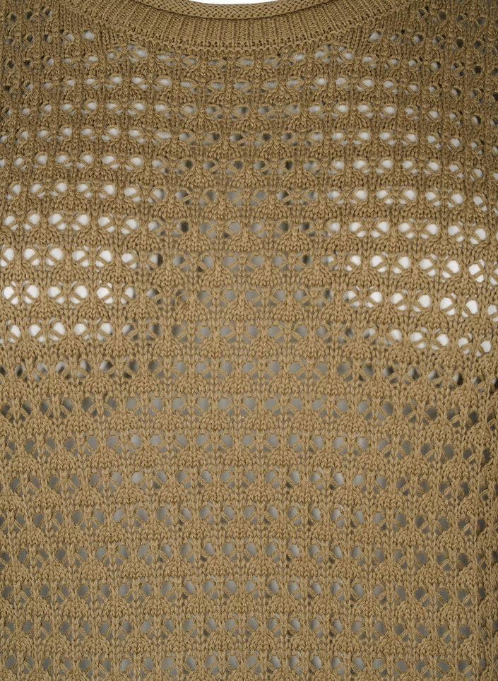 Reikäneulepusero, Dusky Green, Packshot image number 2