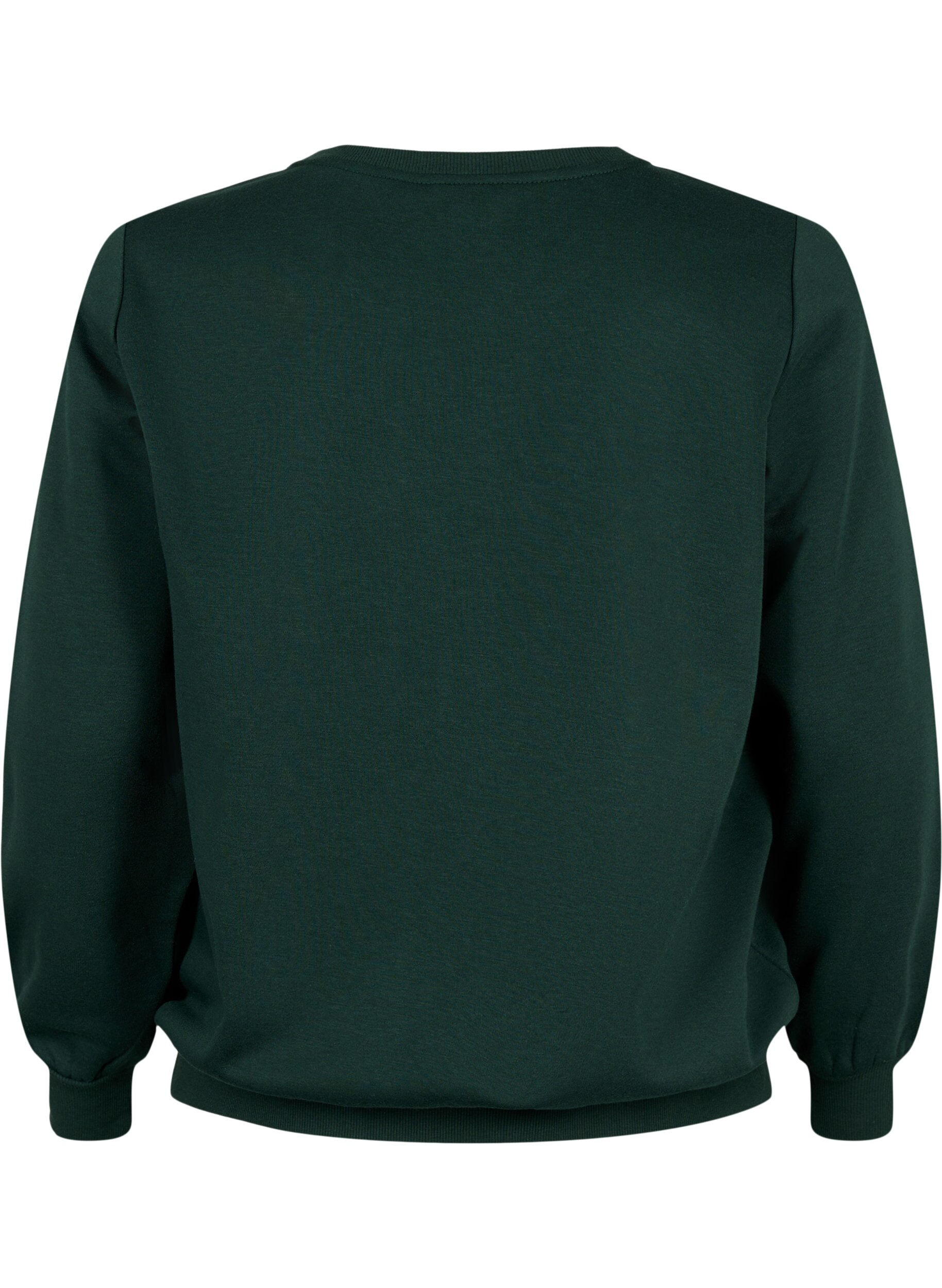 Zizzi Jouluinen collegepaita, Scarab SWEATER, Packshot image number 1