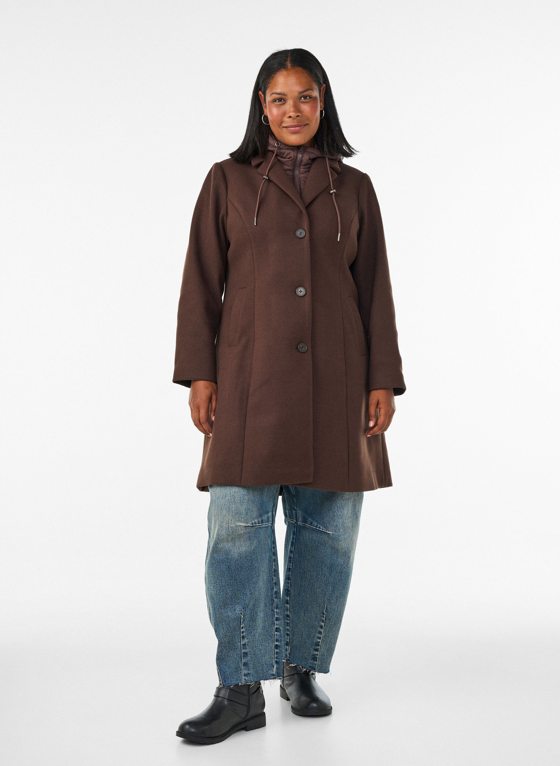 ZizziTakki irrotettavalla topatulla vuorilla, Ruskea, Model image number 1