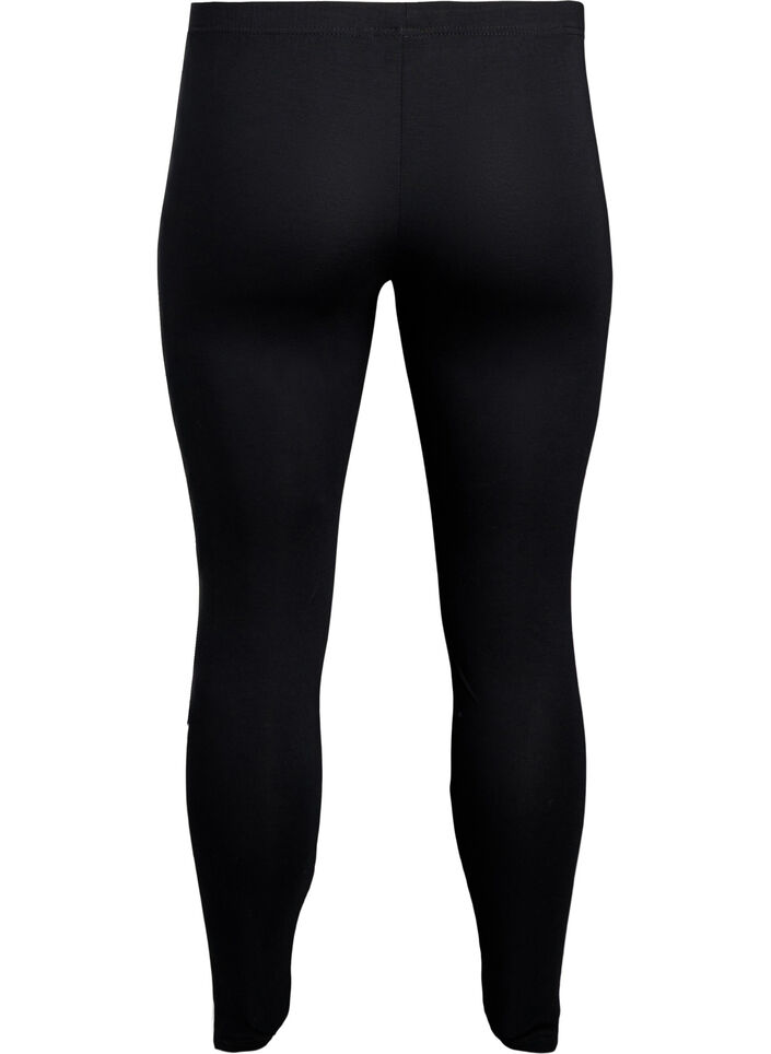 Viskoosileggingsit sivuraidoilla, Black W. Stripe, Packshot image number 1