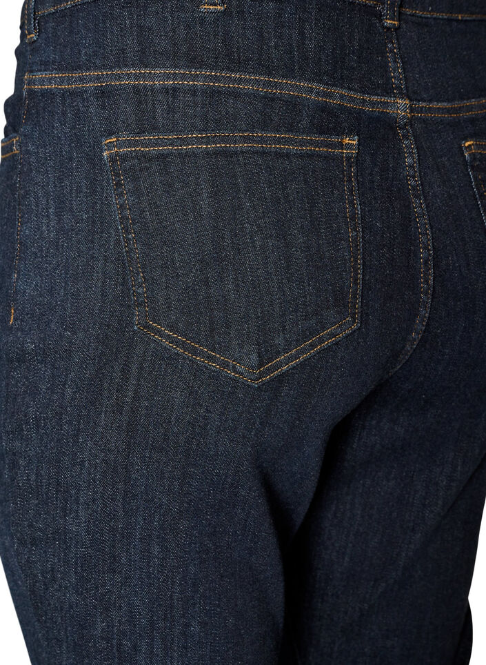 Ellen korkeavy&ouml;t&auml;r&ouml;iset bootcut-farkut, Sininen, Packshot image number 3
