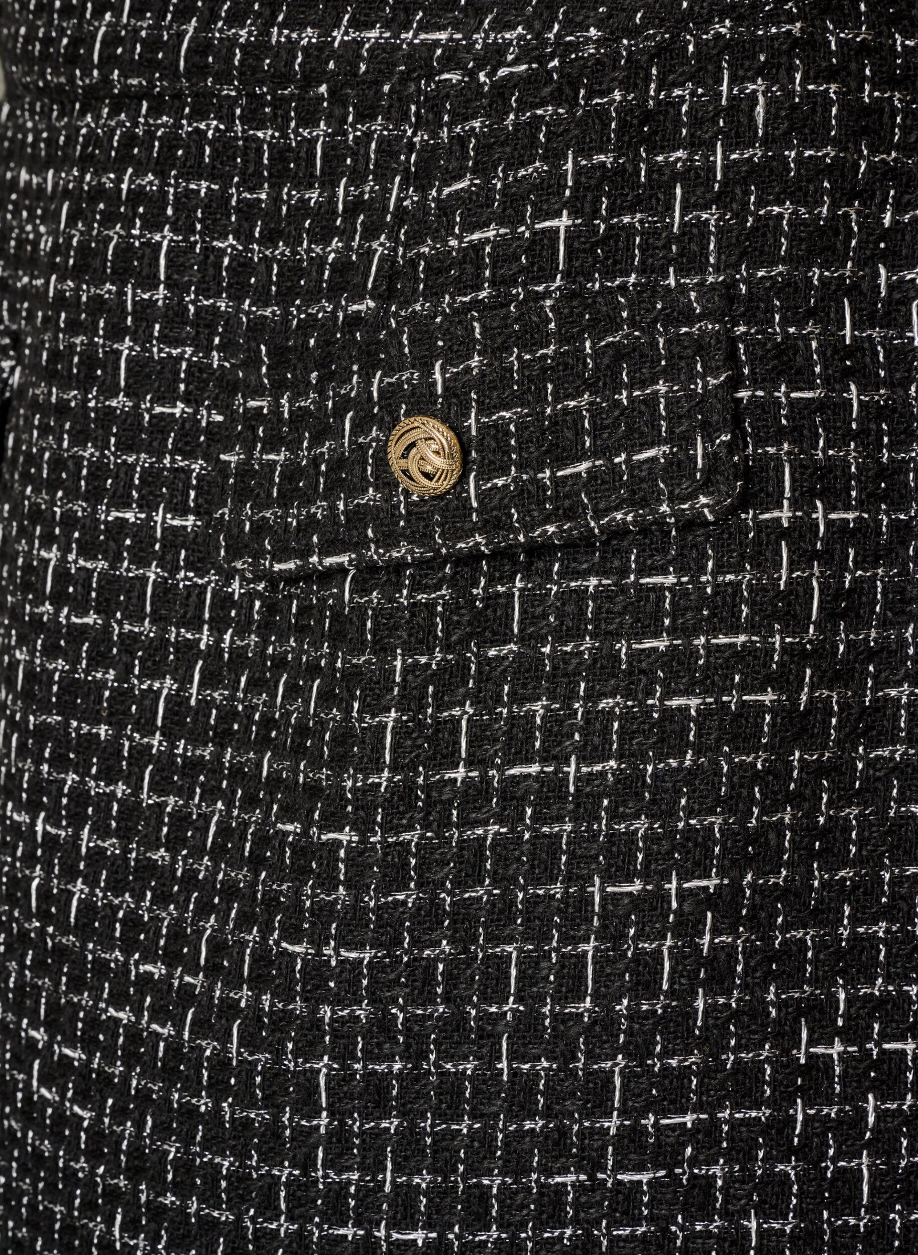 ZizziLyhyt boucl&eacute;-hame, Musta, Packshot image number 2