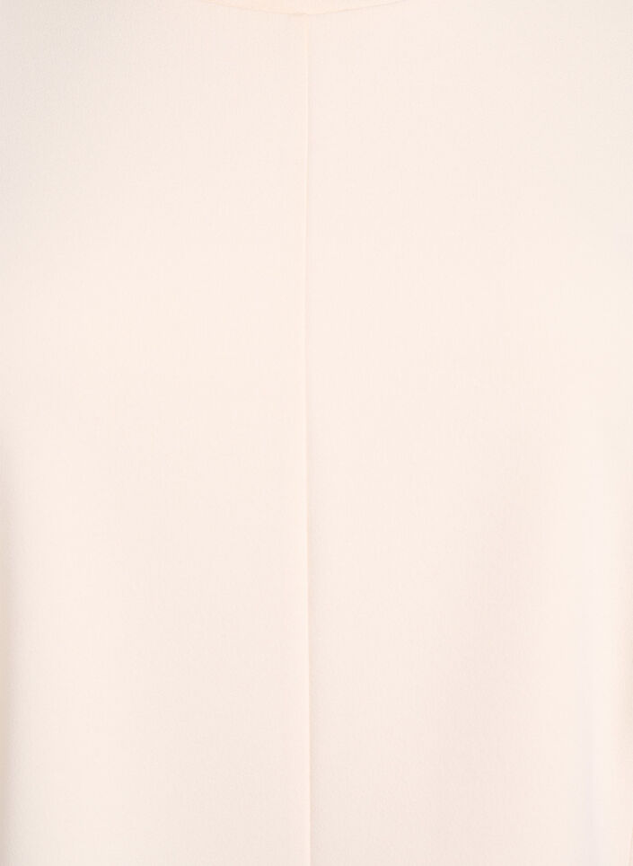 Lyhythihainen pusero muotoilevilla leikkauksilla, Beige, Packshot image number 2