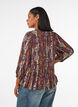 Pusero paisleykuosilla ja pitsiyksityiskohdalla, Violetti, Model image number 2