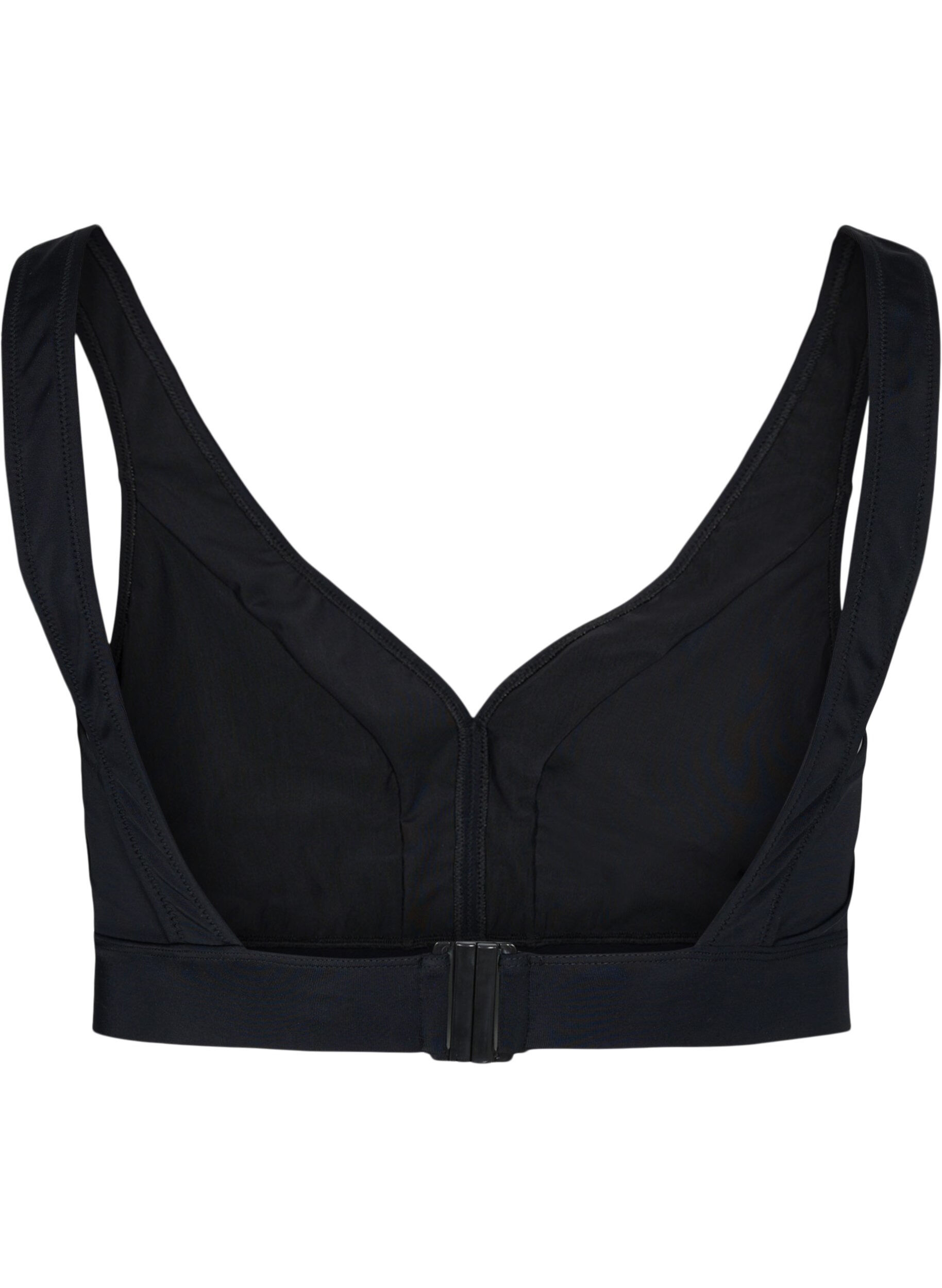 Zizzi Bikiniyl&auml;osa v-aukolla, Black, Packshot image number 1