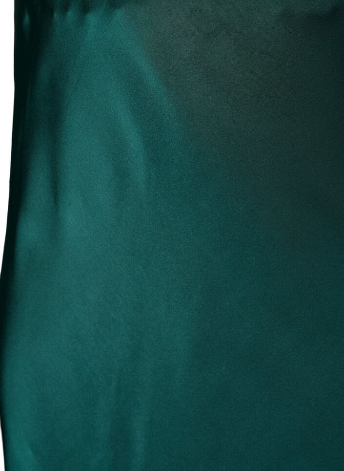 Satiininen midihame, Vihre&auml;, Packshot image number 2