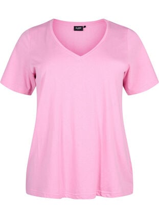FLASH - T-paita v-pääntiellä, Begonia Pink, Packshot image number 0