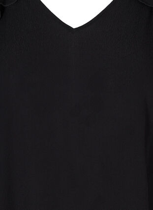 Viskoosipusero pitsillä ja 3/4-hihoilla, Black, Packshot image number 2
