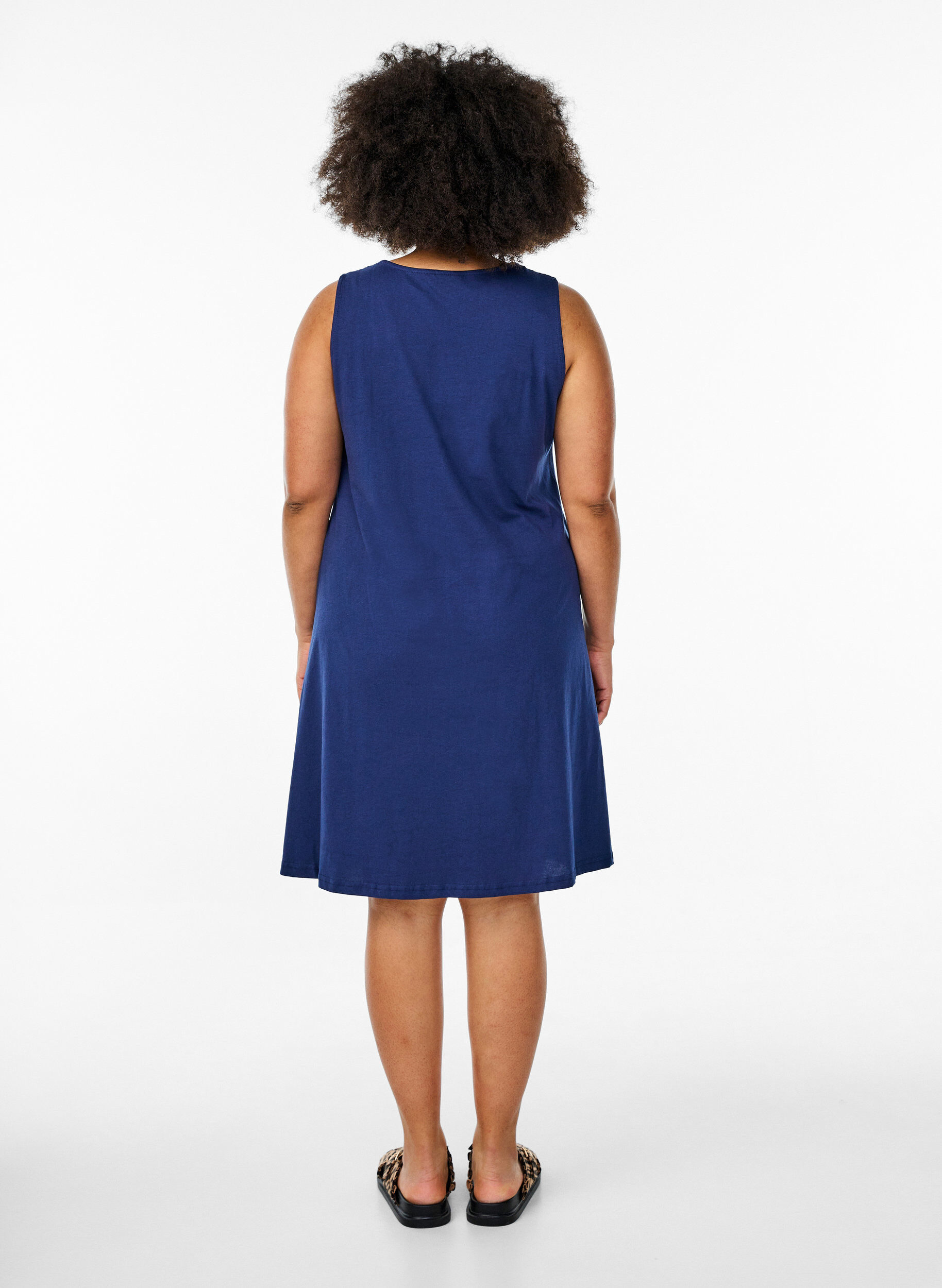 ZizziHihaton A-linjainen mekko, Sininen, Model image number 2