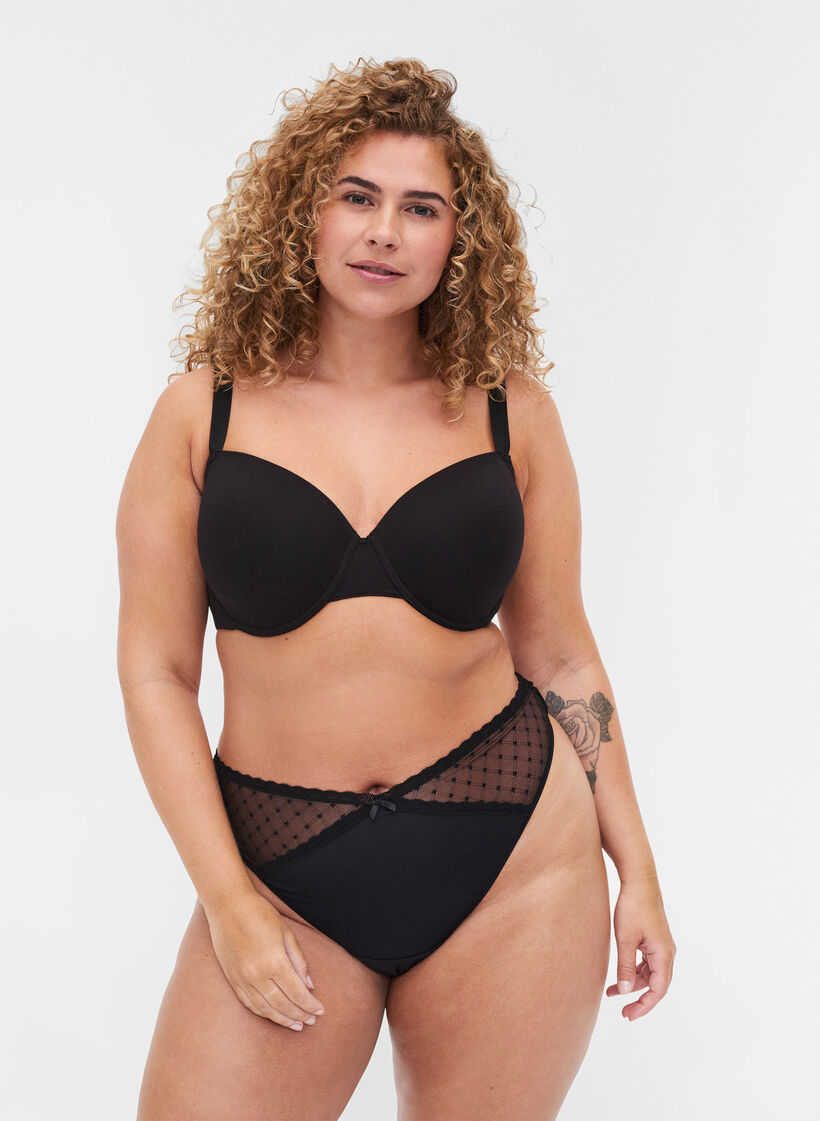 2 kpl stringejä mesh-kankaalla , Black, Model image number 0