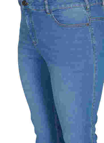 Korkeavyötäröiset Ellen bootcut-farkut, Light blue, Packshot image number 2