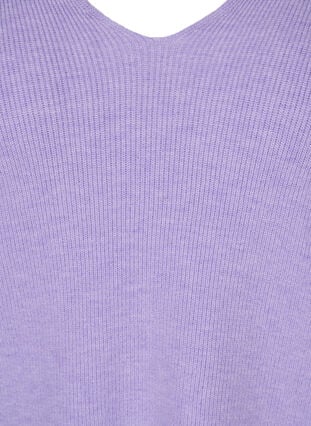 Neulepusero v-aukolla ja pallohihoilla, Purple Rose Mel, Packshot image number 2