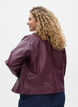 Keinonahkainen biker-takki, Tumma Bordeaux, Model image number 2