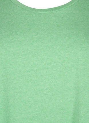 Neonvärinen puuvillainen t-paita, Neon Green, Packshot image number 2