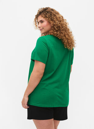 Puuvillainen t-paita tekstiprintillä, Jolly Green W. New, Model image number 1