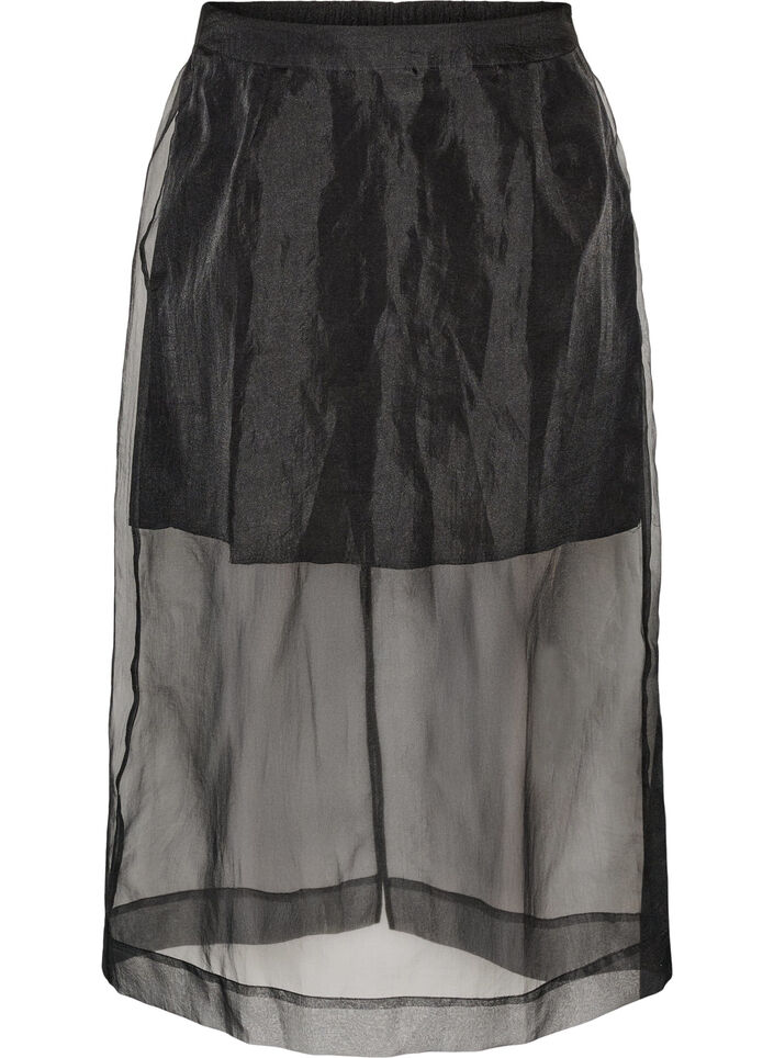 Pitk&auml;t hameet organza-lookilla, Musta, Packshot image number 0