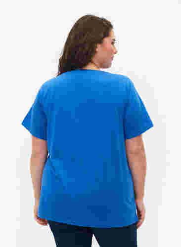 FLASH - T-paita kuvalla, Strong Blue, Model image number 1