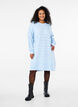 Neulemekko halkioilla ja pitsikuviolla, Cashmere Blue Mel., Model image number 2