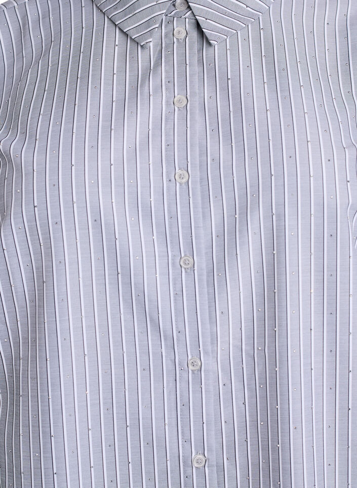 Raidallinen paita niiteillä, Musta, Packshot image number 2