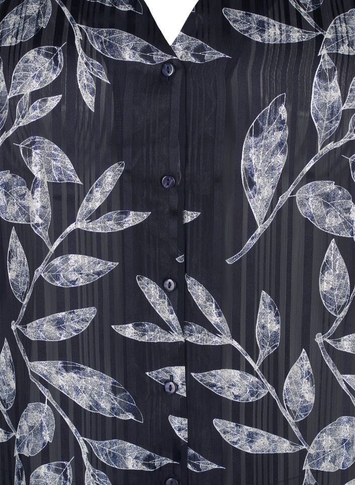 Pitkähihainen paita napeilla, Sininen, Packshot image number 2