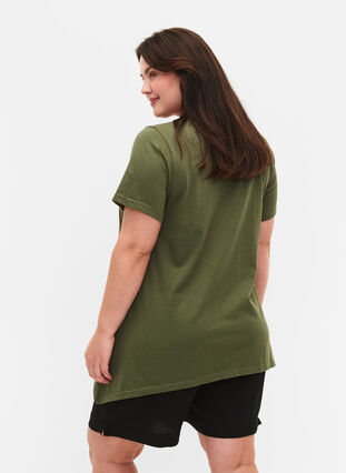 Puuvillainen t-paita lyhyillä hihoilla, Thyme PRESENT, Model image number 1