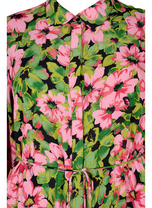 Paitamekko kukkakuosilla viskoosista, Pink G. Flower AOP, Packshot image number 2