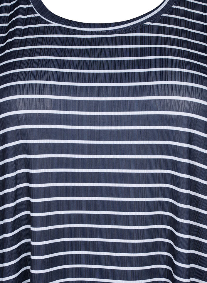 FLASH - Lyhythihainen raidallinen mekko, Night S. W. Stripe, Packshot image number 2
