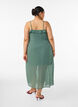 Chiffonmekko ep&auml;symmetrisill&auml; r&ouml;yhel&ouml;ill&auml;, Vihre&auml;, Model image number 1