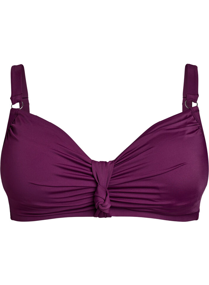 Bikiniliivit kaarituilla ja solmuyksityiskohdilla, Violetti, Packshot image number 0