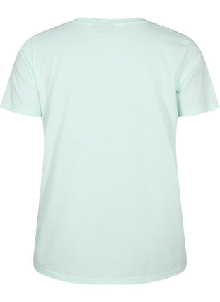 Lyhythihainen t-paita v-pääntiellä, Honeydew, Packshot image number 1