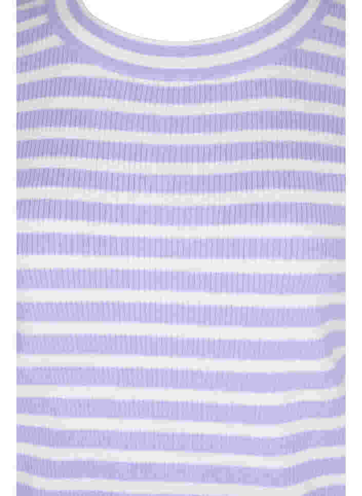 Raidallinen ribattu neule, Lavender Comb., Packshot image number 2