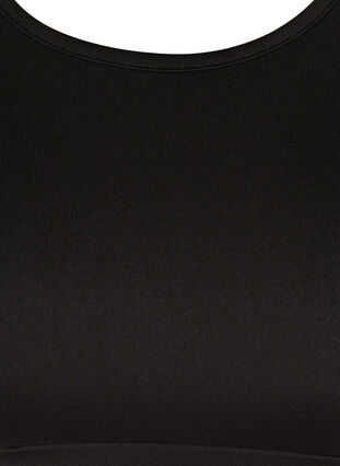 Urheilurintaliivit mesh-kankaalla ja ristitetyllä selällä, Black, Packshot image number 2