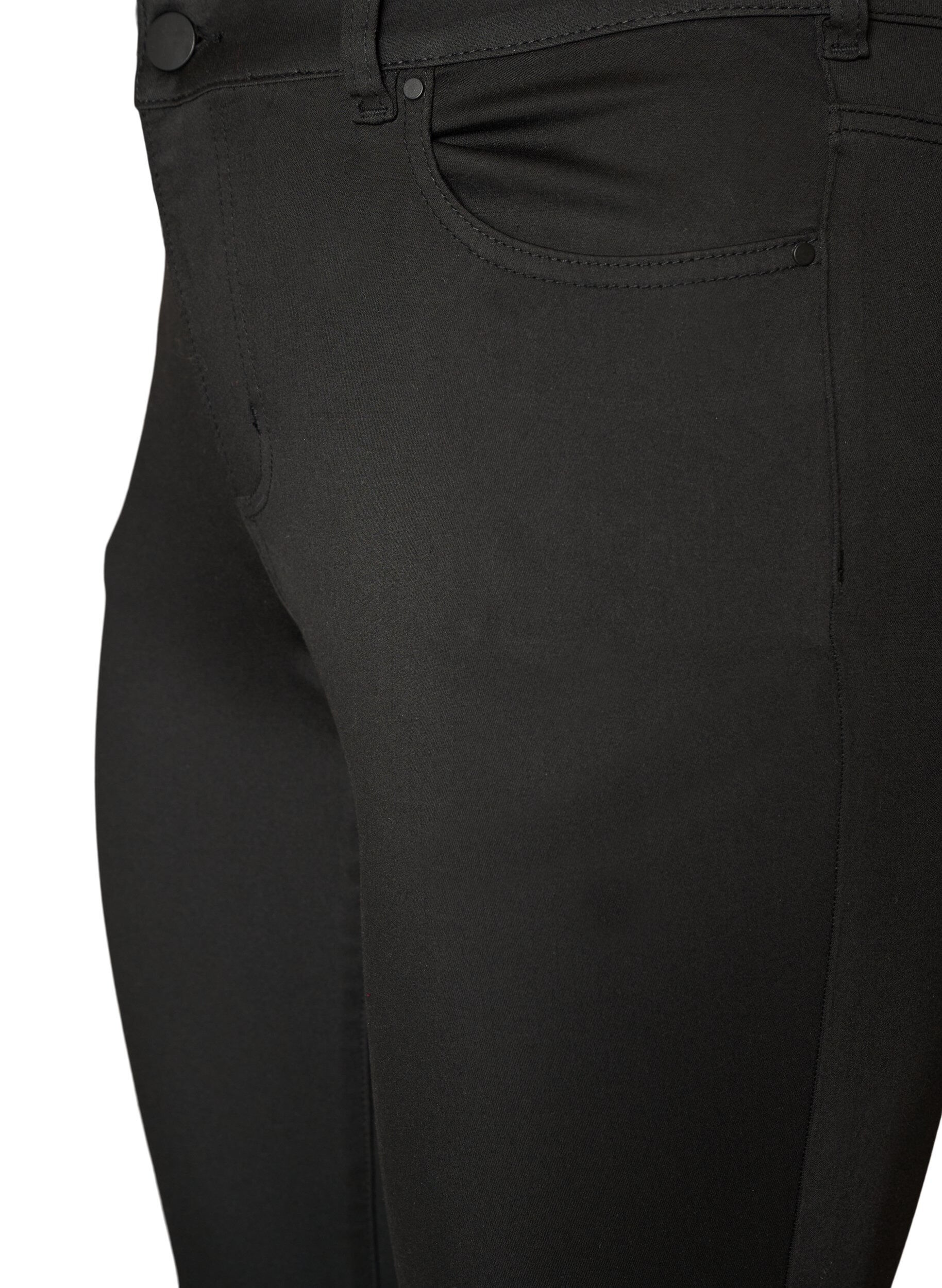 ZizziEmily Stay Black farkut normaalilla vy&ouml;t&auml;r&ouml;ll&auml;, Musta, Packshot image number 2