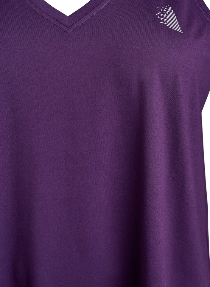 Treenitoppi V-p&auml;&auml;ntiell&auml;, Violetti, Packshot image number 2