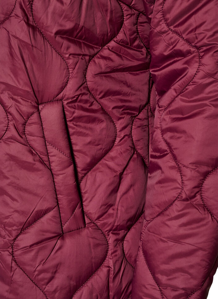 Tikkitakki painonapeilla ja py&ouml;re&auml;ll&auml; p&auml;&auml;ntiell&auml;, Tumma Bordeaux, Packshot image number 3